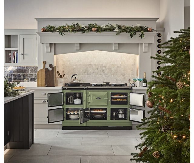 AGA fornuis AGA fornuis inductie R7 Classic 5-oven Olivine