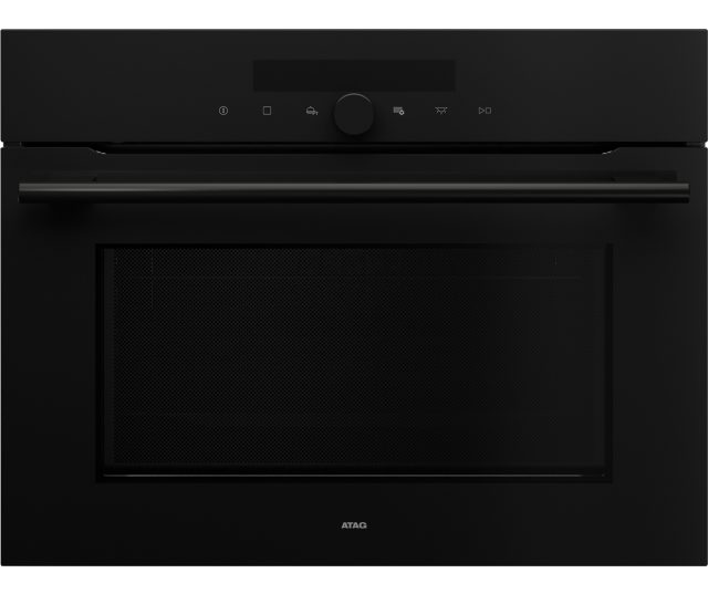 ATAG CX4771B compact oven vooraanzicht met bedieningspaneel en draaiknop