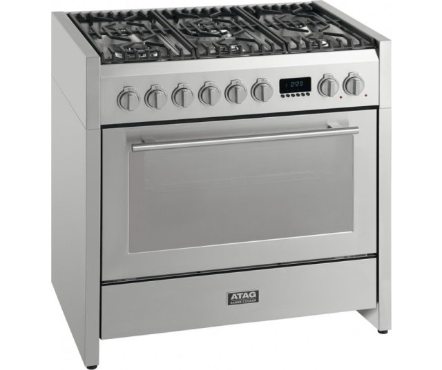 Atag FG9011EAN gas fornuis - roestvrijstaal - 90 cm. breed