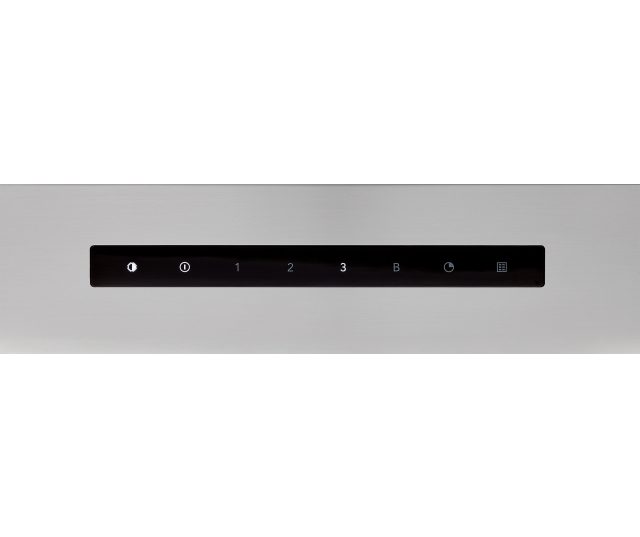 ATAG WS60211ICR schouwkap bedieningspaneel met sensoren en sneltoetsen in detail