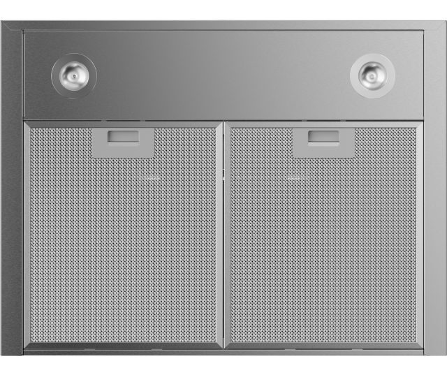 ATAG WS60211JM afzuigkap onderaanzicht met mesh-filters en twee LED-spots
