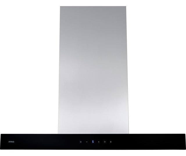 ATAG WS7011DL wandafzuiger frontaal aanzicht met gesloten metalen filters en bedieningsknoppen