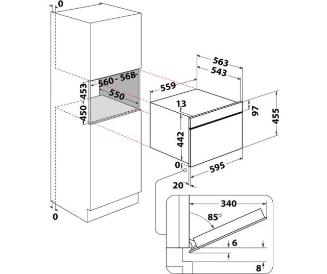 BCW11O7FHTSK Bauknecht oven met magnetron - Inbouw oven met magnetron
