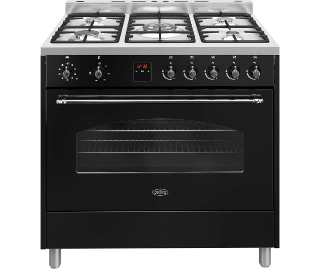 Belling SCR900DFT fornuis zwart