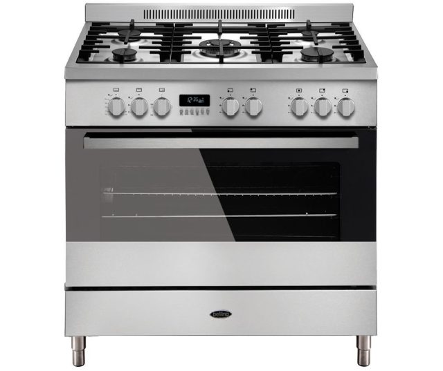 Belling VERTI 900 DFT OUD WIT oud wit fornuis