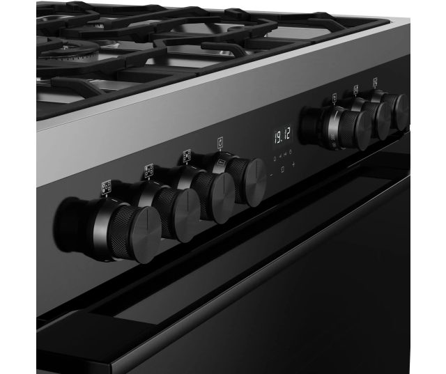 VISION SINGLE 90 DF BLK fornuis - 90 cm breed