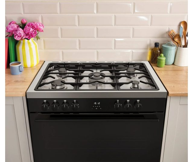 fornuis Belling VISION SINGLE 90 DF BLK - 90 cm breed