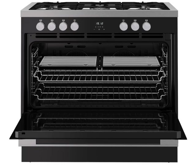 VISION SINGLE 90 DF BLK/SS Belling fornuis - Gas