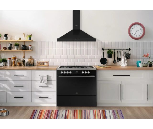 fornuis Belling VISION SINGLE 90 DF BLK/SS - Gas