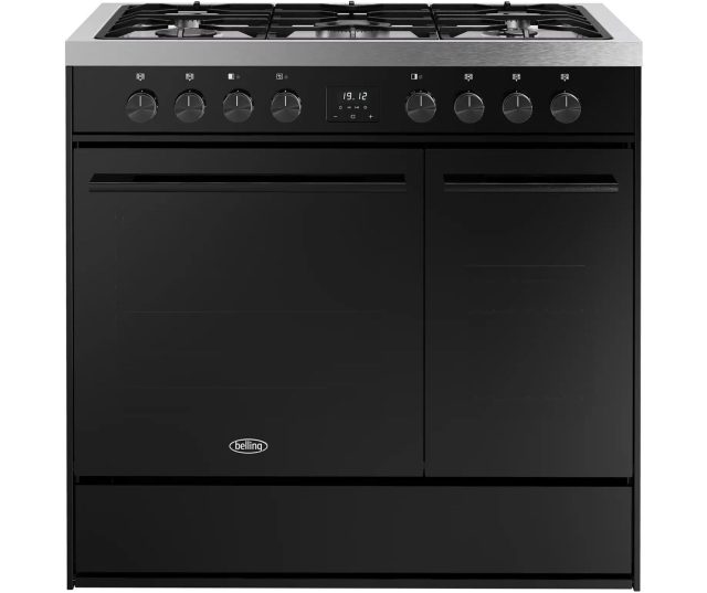 Belling VISION TWIN 90 DF BLK fornuis - 90 cm breed