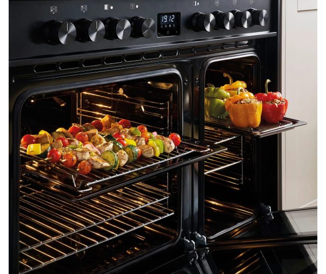 fornuis Belling VISION TWIN 90 DF BLK - 90 cm breed