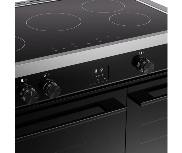 VISION TWIN 90 EI BLK fornuis - 90 cm breed