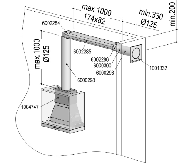 Berbel 1090079 luchtafvoer aansluitset