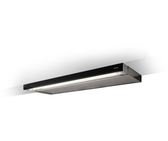 Berbel BEH 60 GL zwart inbouw afzuigkap