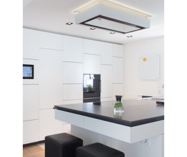 Berbel BIH 115 SKE mat zwart eiland afzuigkap