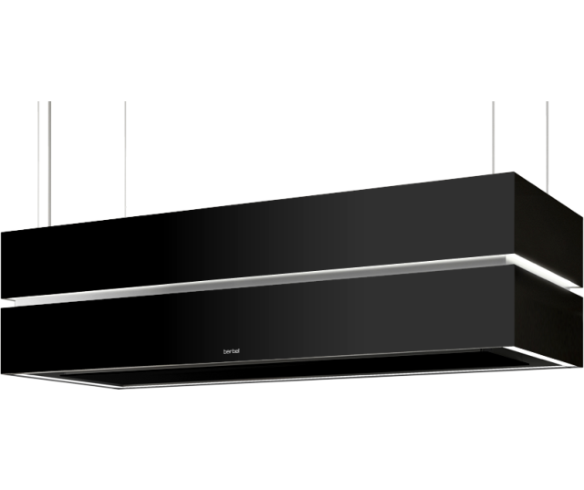 BERBEL afzuigkap eiland BIH 115 SKE ZWART