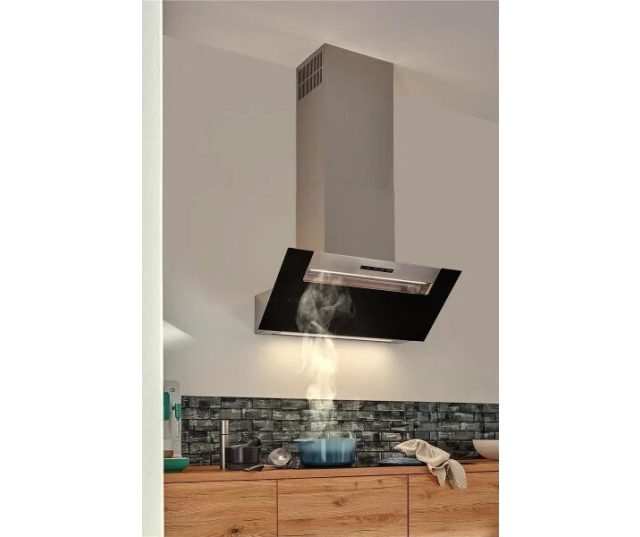 afzuigkap Berbel BKH 80 EG B RECIRCULATIE ZWART - LED verlichting