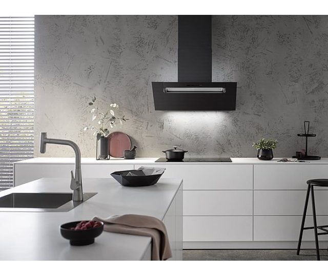 BERBEL afzuigkap wand BKH 90 EG 2 zilvermetallic
