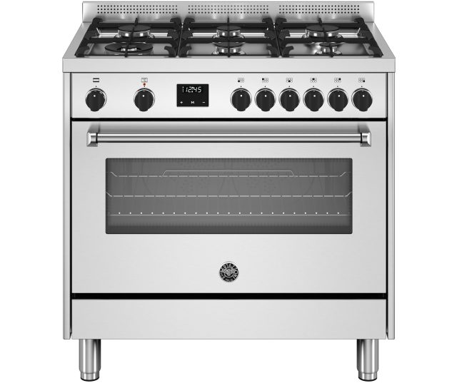 Bertazzoni MPL96L1EXC gas fornuis - roestvrijstaal