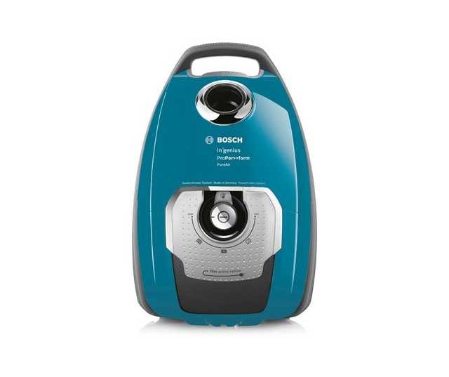 De bedienings van de Bosch BGL8430 is eenvoudig met een draaiknop en twee knoppen
