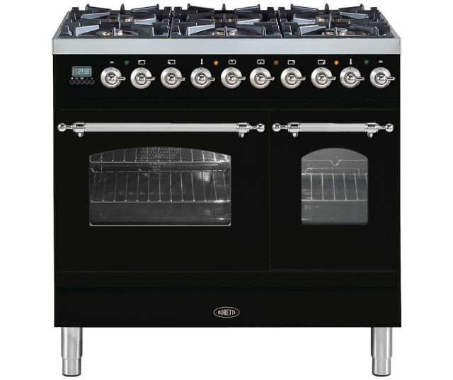 Boretti VPNR946ZWDF zwart fornuis