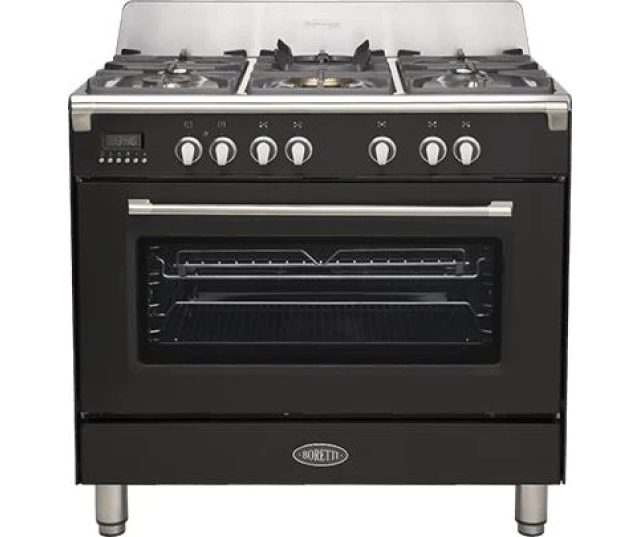 Boretti CFBG901ZW/2 gas fornuis - zwart