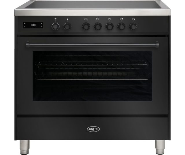 Boretti MLI95BZW inductie fornuis met 5 inductie zones - zwart