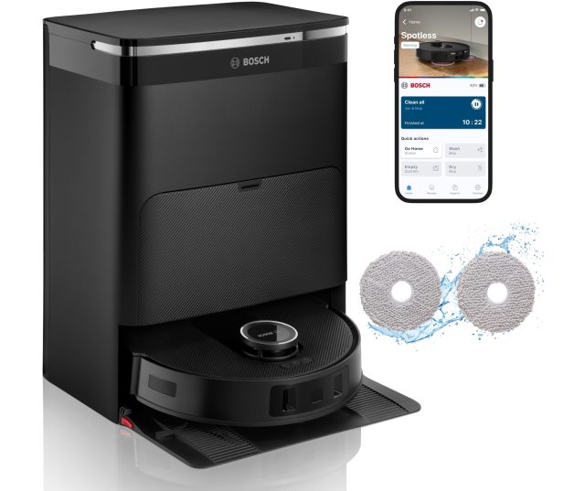 BOSCH robot stofzuiger met dweil zwart BCRDW3B