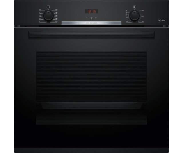 Bosch HBA3540B4 inbouw zwart oven met EcoClean en 3D Hetelucht.
