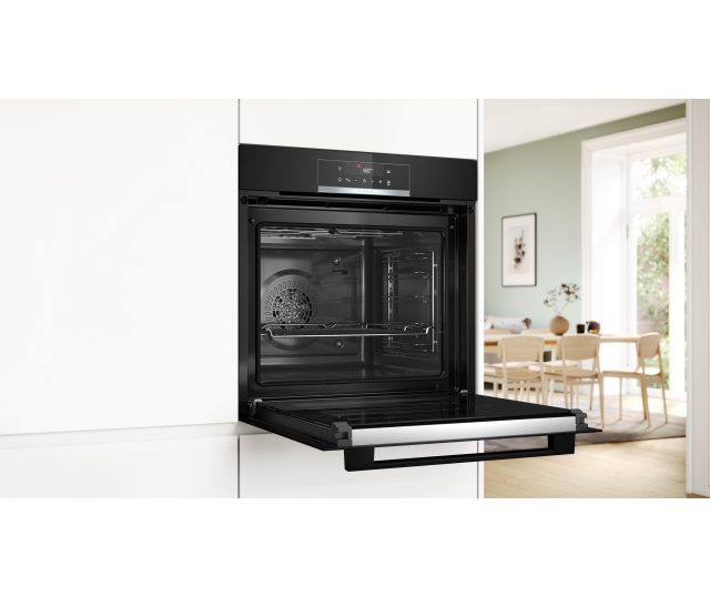 Bosch HBA571BB3 inbouw oven met pyrolyse en energieklasse A+ - Zwart