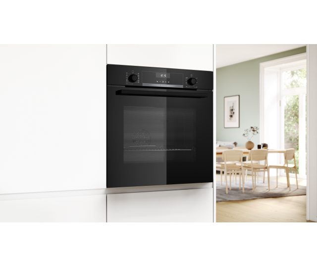 Bosch HBG537EB4 inbouw zwart oven met 3D Hetelucht