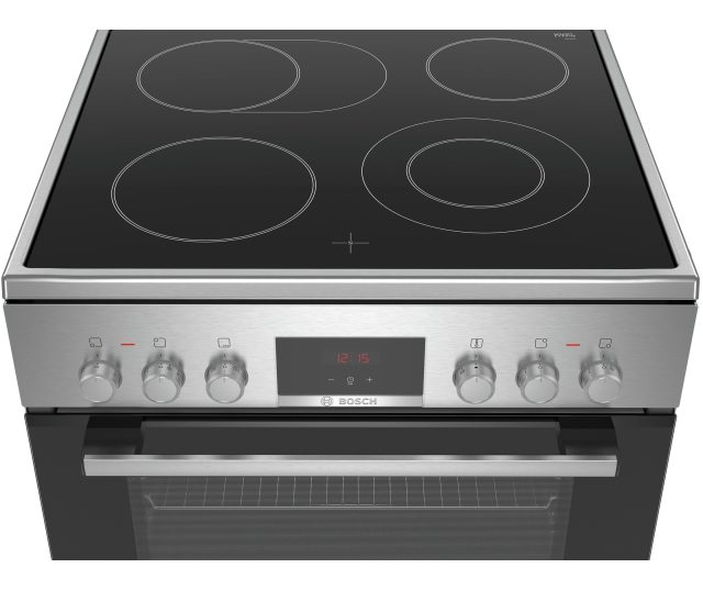Bosch HKR39C250 fornuis met 4 keramische kookzones en LED-bediening