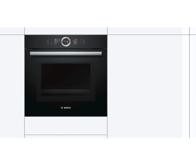 Bosch HMG6764B1 zwart inbouw oven met magnetron