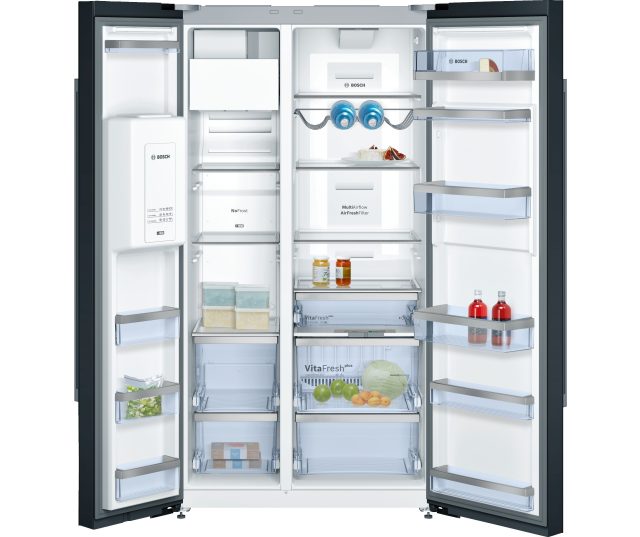Bosch KAD92SB30 zwart side-by-side koelkast