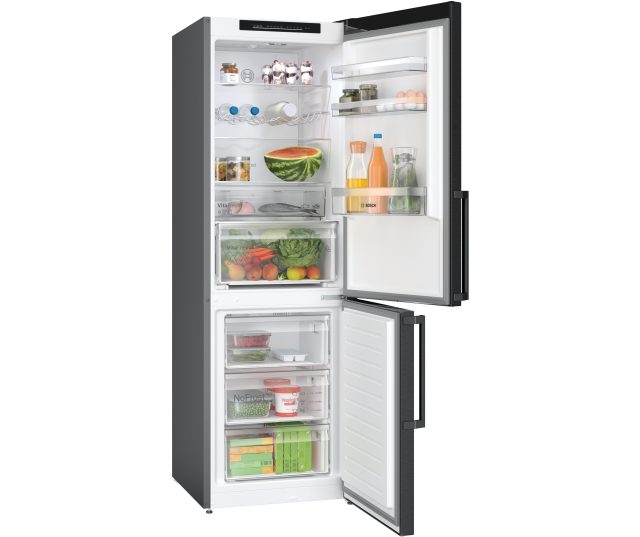 Bosch KGN36VXCT blacksteel koelkast