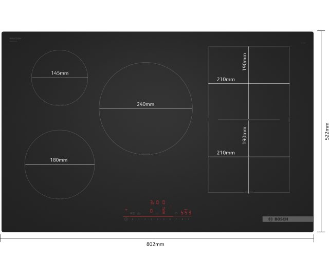 PVW81CHB1E inbouw inductie kookplaat met homeconnect