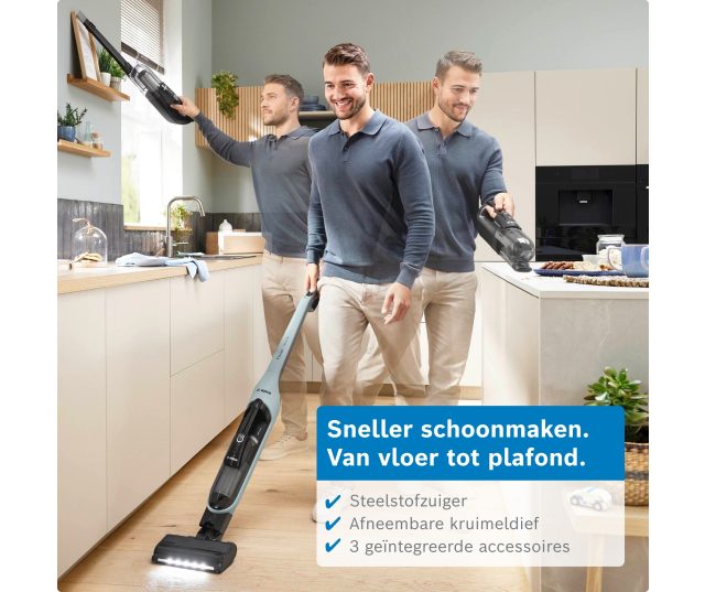 Bosch BCH4SM28 afneembare kruimeldief met direct schakelmechanisme in gedetailleerde close-up