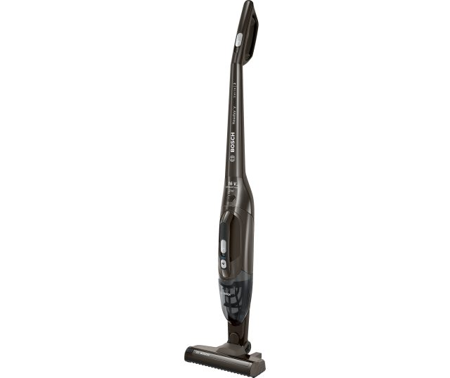 Bosch BCHF2MX16 stofzuiger volledige vooraanzicht met ergonomisch handvat en 16V accu