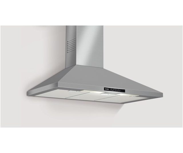 De Bosch DWW09W650 afzuigkap wand is een prachtig roestvrijstalen schouwmodel