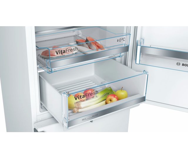 Bosch KGE36EWCP koelkast wit - 186 cm. hoog