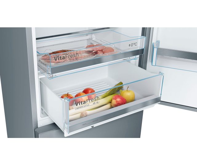 Bosch KGE49VI4A rvs koelkast - NoFrost en 70 cm. breed