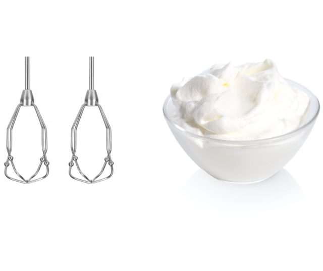 Bosch MFQ4020 handmixer draadwispelaccessoires paar voor het kloppen van slagroom en eiwitten