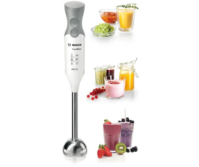 Bosch MSM66110 staafmixer met smoothies, sappen en geprepareerde ingrediënten