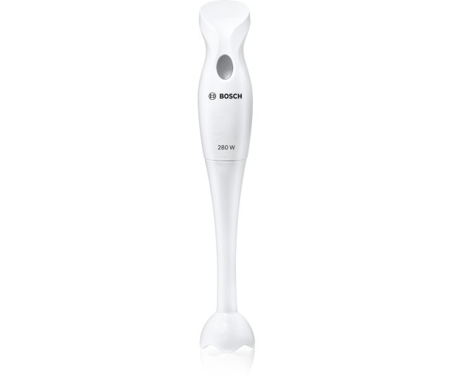 Bosch MSM6B100 staafmixer volledig model zijkant vooraanzicht tegen neutraal oppervlak