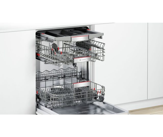Bosch SBV68UX03N verhoogde inbouw vaatwasser met besteklade