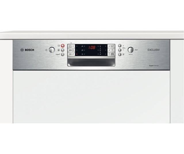 Het bedieningspaneel van de Bosch SMI86N05EU inbouw vaatwasser