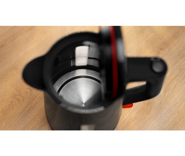 Bosch TWK1M123 waterkoker bovenaanzicht met zichtbare deksel en tuitdetail
