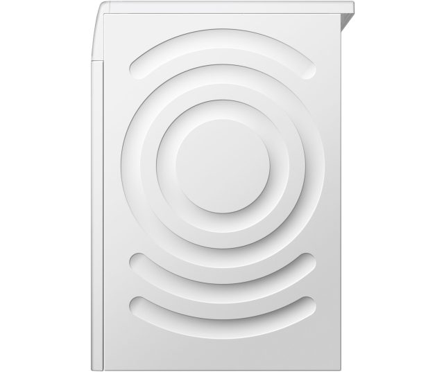 Bosch WGB2540LNL Serie 8 wasmachine zijaanzicht rechts met geprofileerde zijwand in cirkelmotief