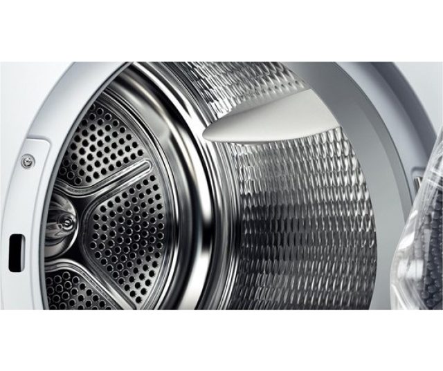 De Bosch WTW85273NL droger warmtepomp heeft een capaciteit van 8 kg