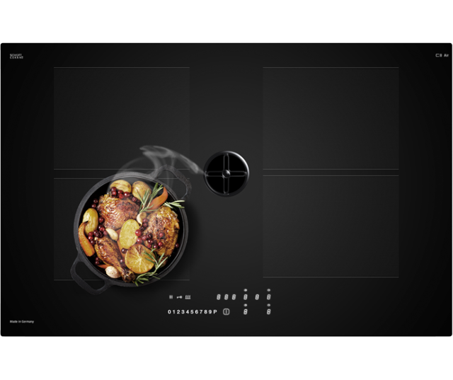 CASO C8 Air EK inductie kookplaat met afzuiging - 80 cm. - 4 zones